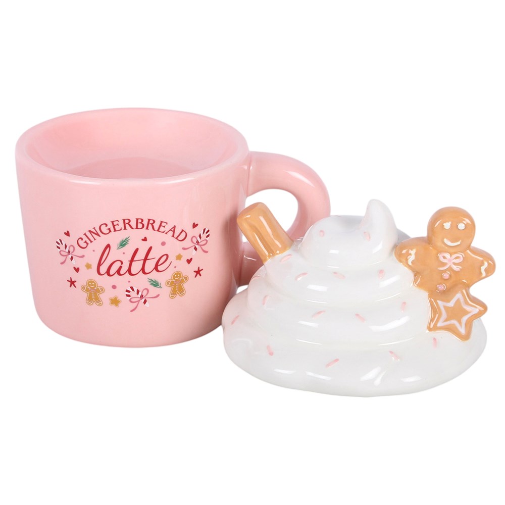 Quemador de aceites y cera latte de jengibre rosa – imagen 3