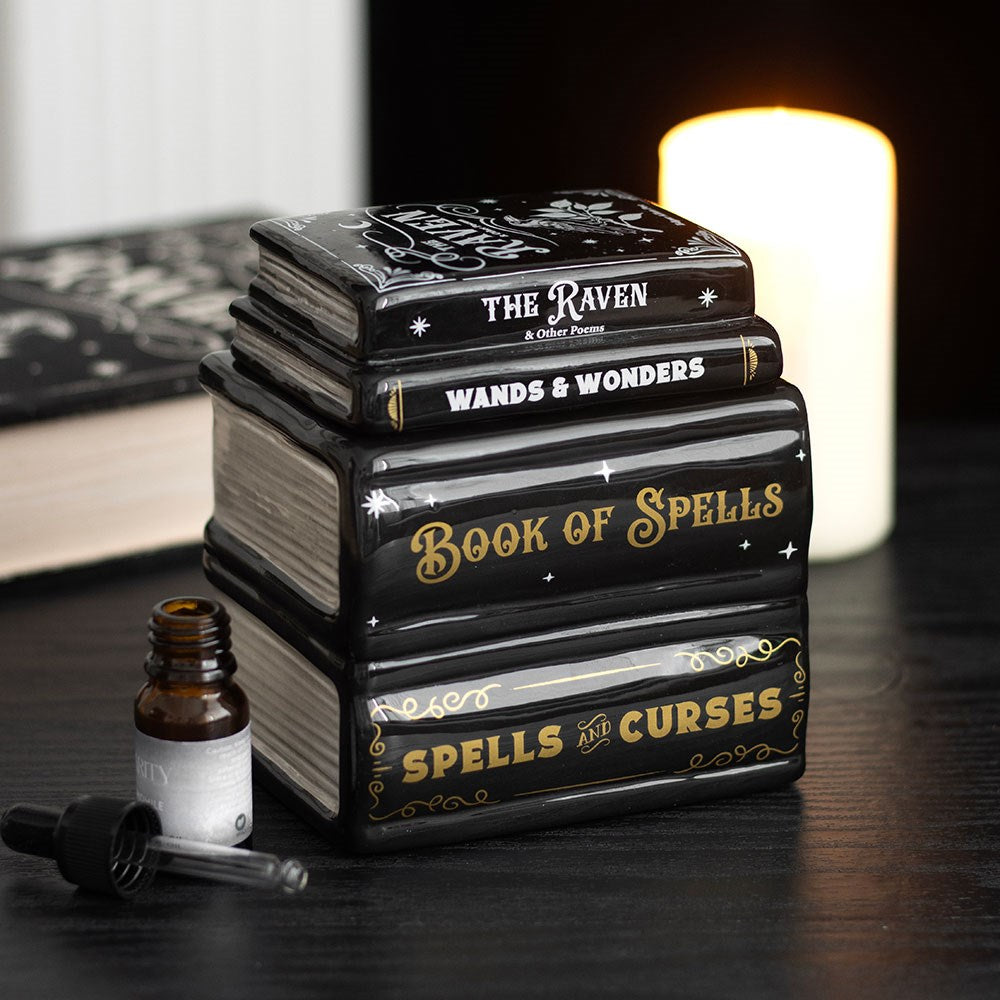 Quemador de aceites y cera libros de hechizos – Ami Home Decor