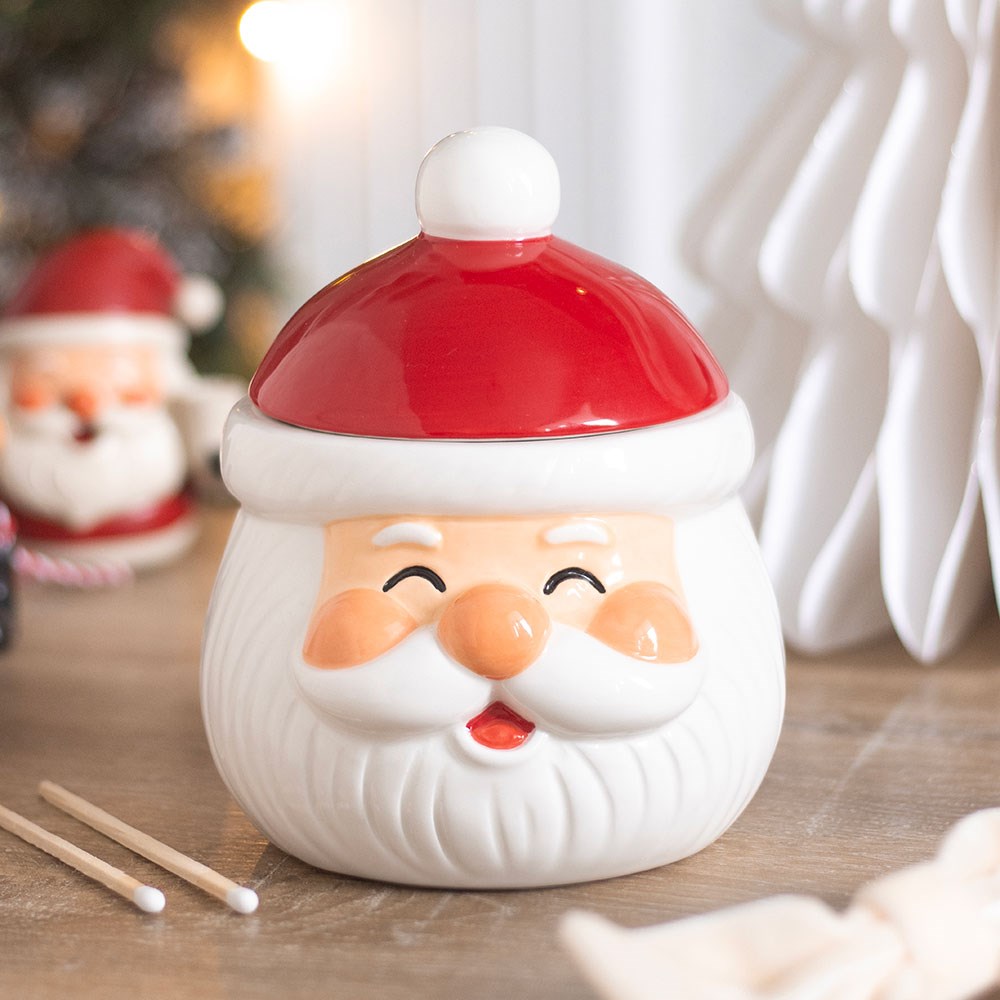 Quemador de aceites y cera con forma de Papá Noel – Ami Home Decor