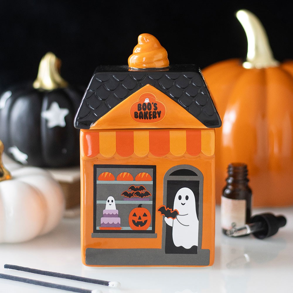 Quemador de aceites pastelería con fantasmita de Halloween – Ami Home Decor