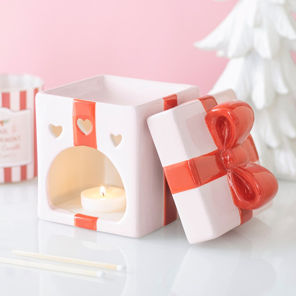 Quemador regalo rosa con lazo – imagen 2