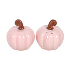 Salero y pimentero calabazas rosas, detalle - Ami Home Decor