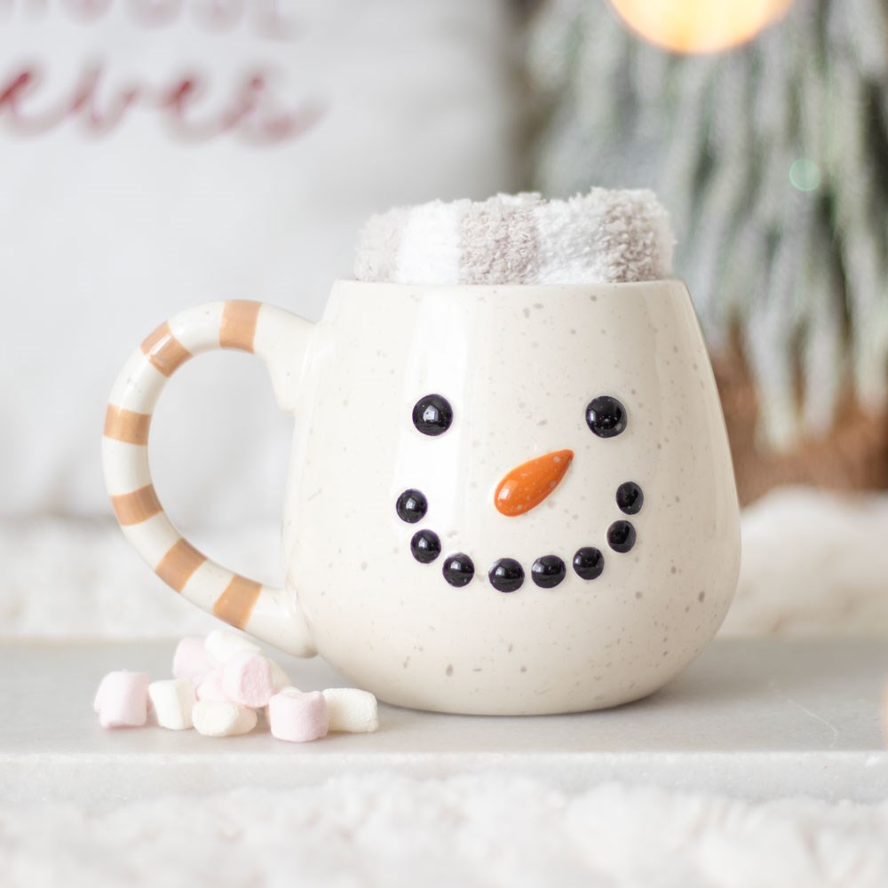 Set de regalo taza muñeco de nieve con calcetines – Ami Home Decor