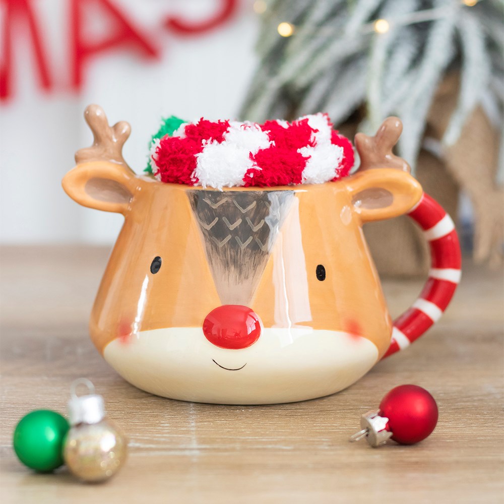 Set de regalo taza de reno con calcetines – Ami Home Decor