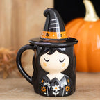 Taza con tapa brujita folk – Ami Home Decor
