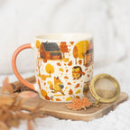 Taza con colador de té animales del bosque – Ami Home Decor