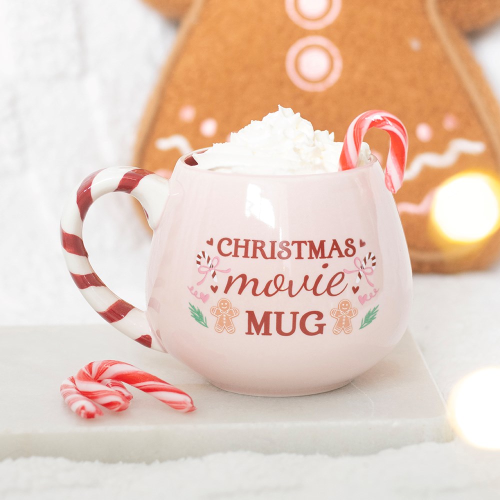 Taza rosa noche de película navideña – Ami Home Decor