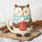 Taza con tapa búho Oliver - Ami Home Decor