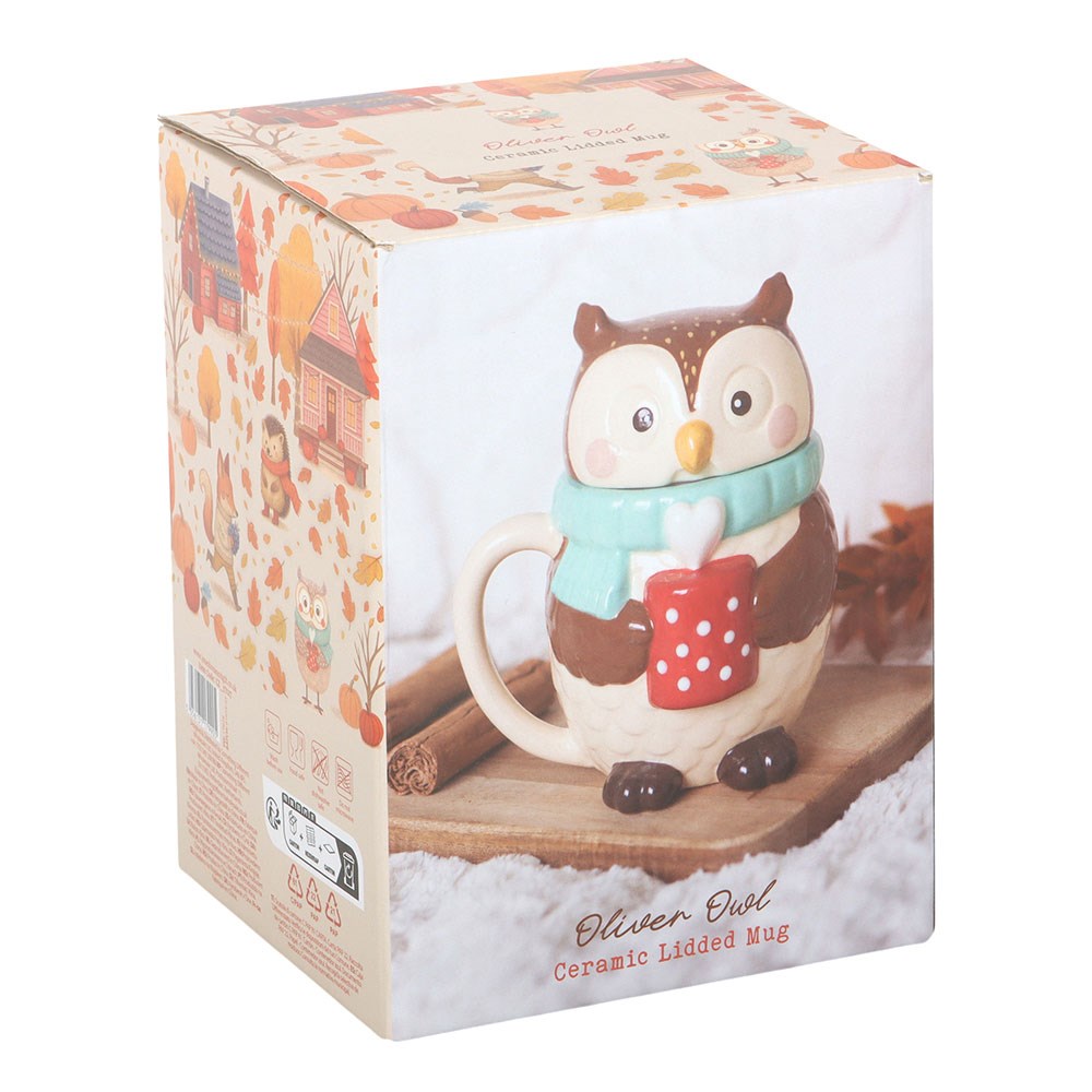Taza búho Oliver, caja - Ami Home Decor