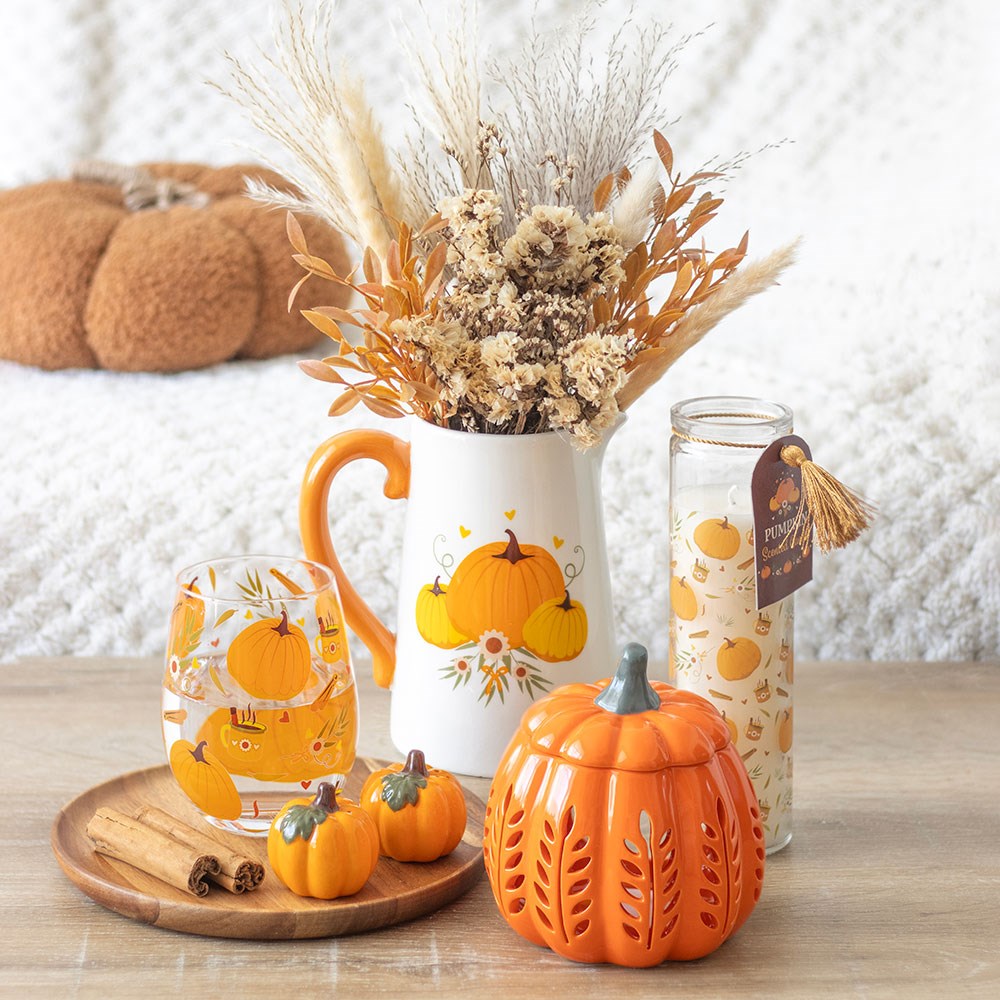 Vela de tubo Calabazas, ambiente - Ami Home Decor