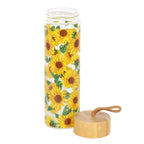 Botella de Cristal Girasoles