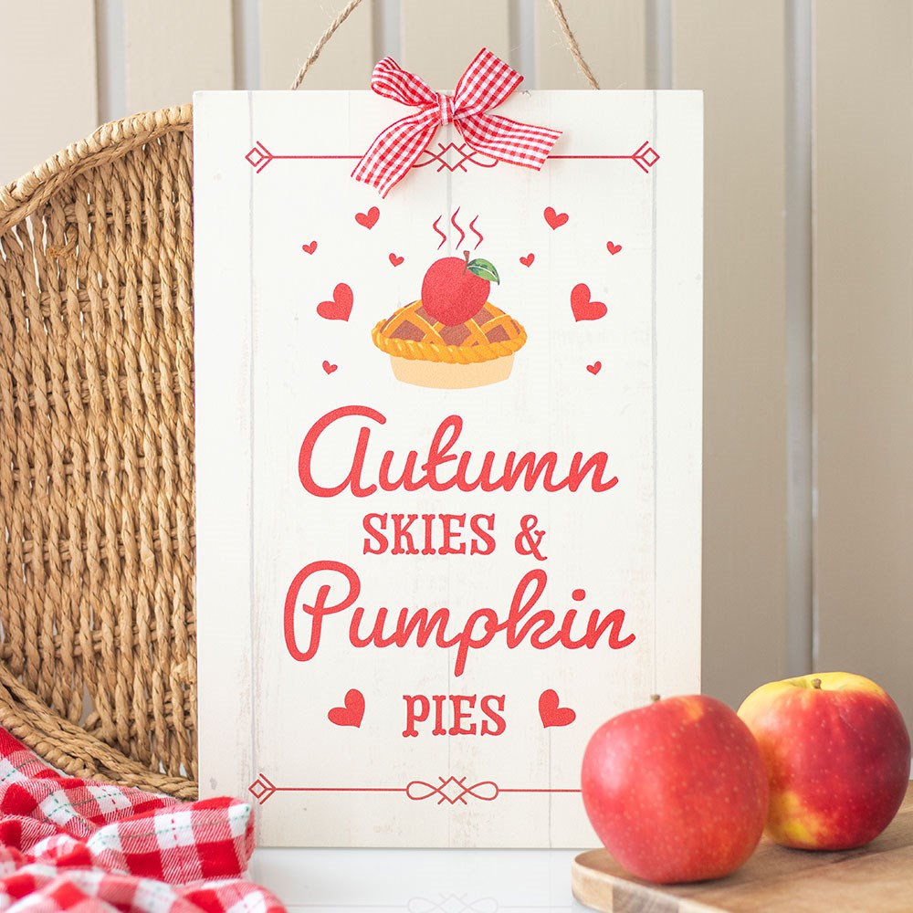 Cartel Colgante Autumn Skies & Pumpkin Pies