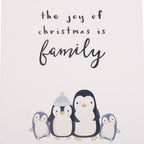 Cartel Colgante Familia de Pingüinos