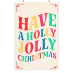 Cartel Colgante Holly Jolly Christmas