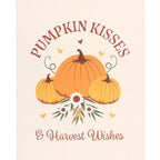 Cartel Colgante Pumpkin Kisses & Harvest Wishes