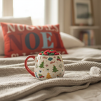 Set Taza Calcetines Navidad Nostálgico 500ml - Regalo Completo Lavavajillas