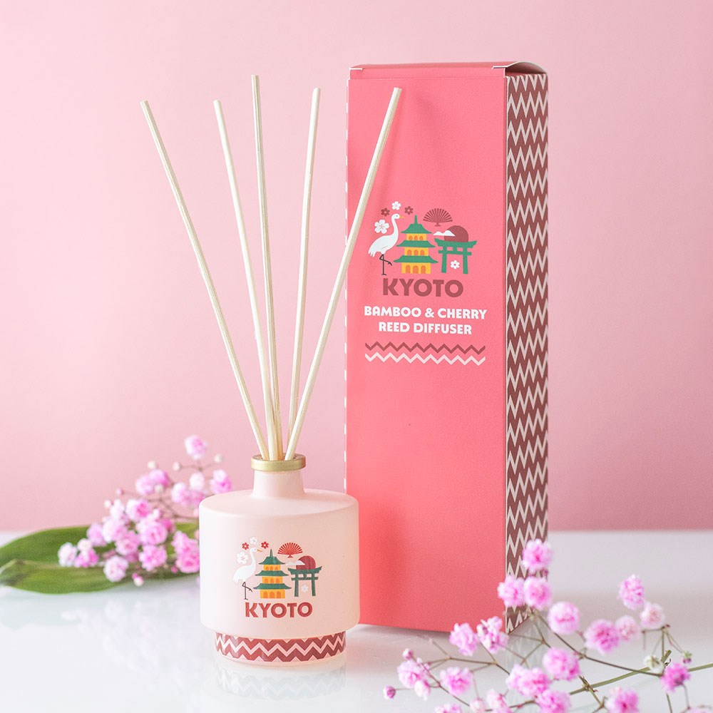 Difusor de Varillas Bambú y Flor de Cerezo