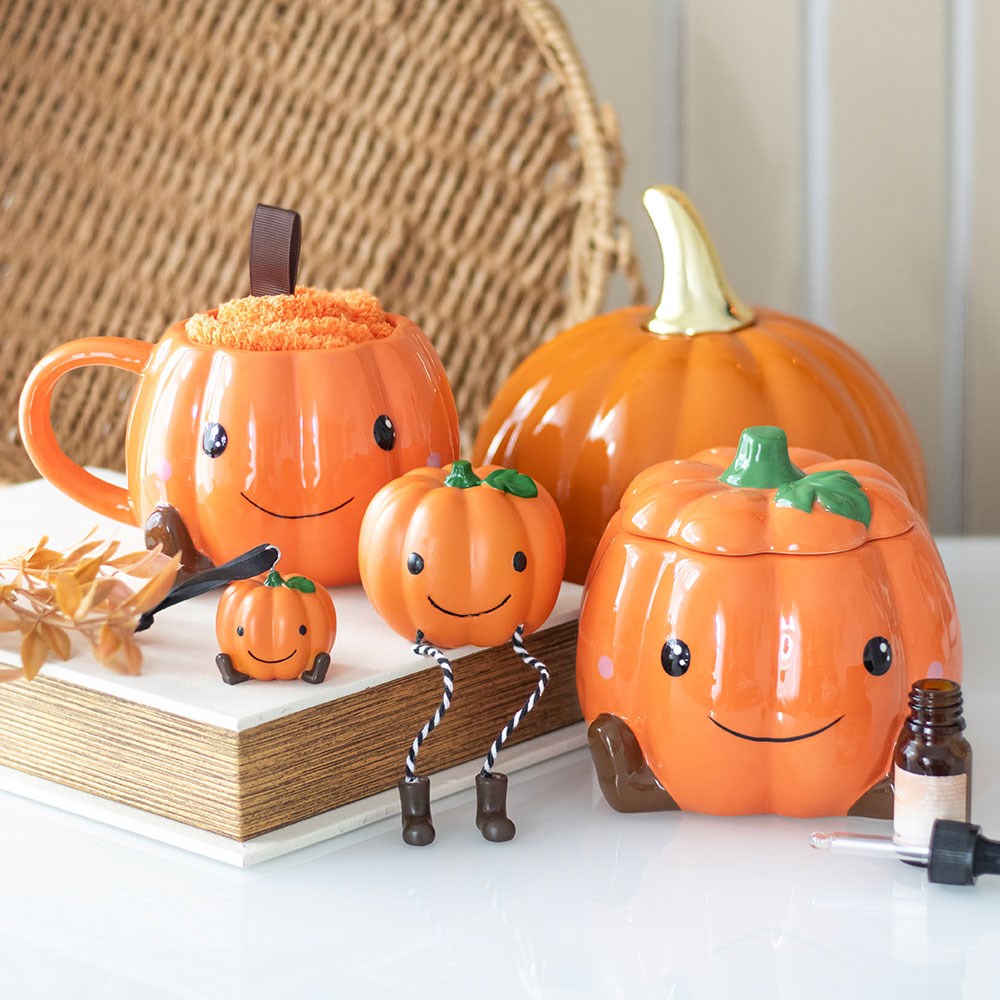 Figura Calabaza Sonriente con Piernitas