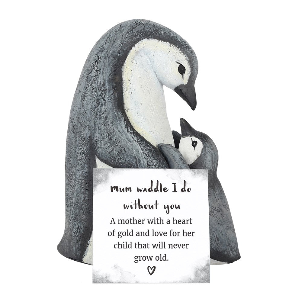 Figura Mamá Pingüino y Bebé
