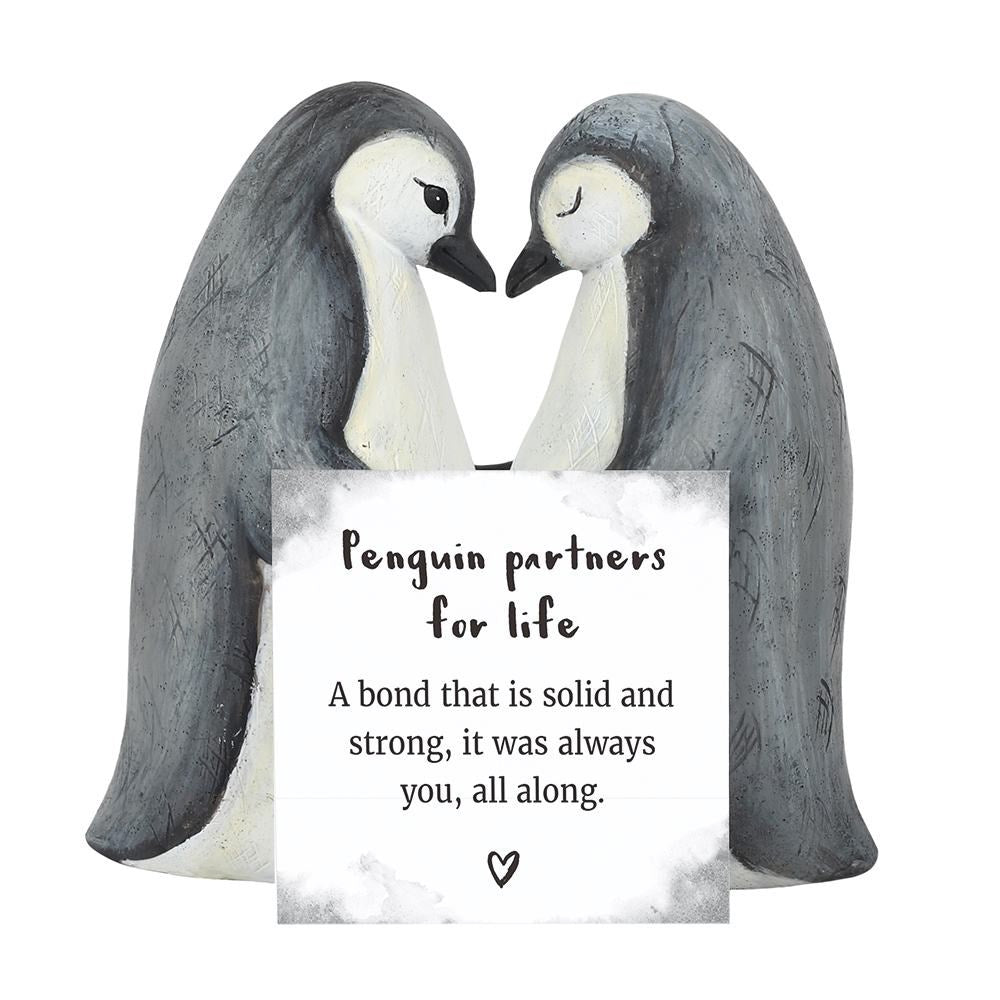 Figura Pareja de Pingüinos Para Siempre
