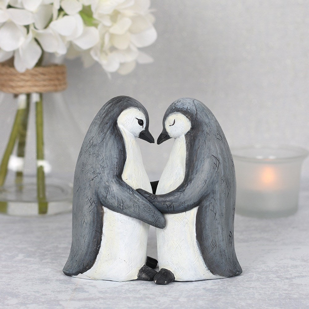 Figura Pareja de Pingüinos Para Siempre