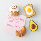 Set de 4 imanes de nevera Brunch