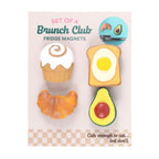 Set de 4 imanes de nevera Brunch