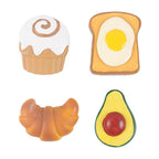 Set de 4 imanes de nevera Brunch