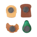Set de 4 imanes de nevera Brunch