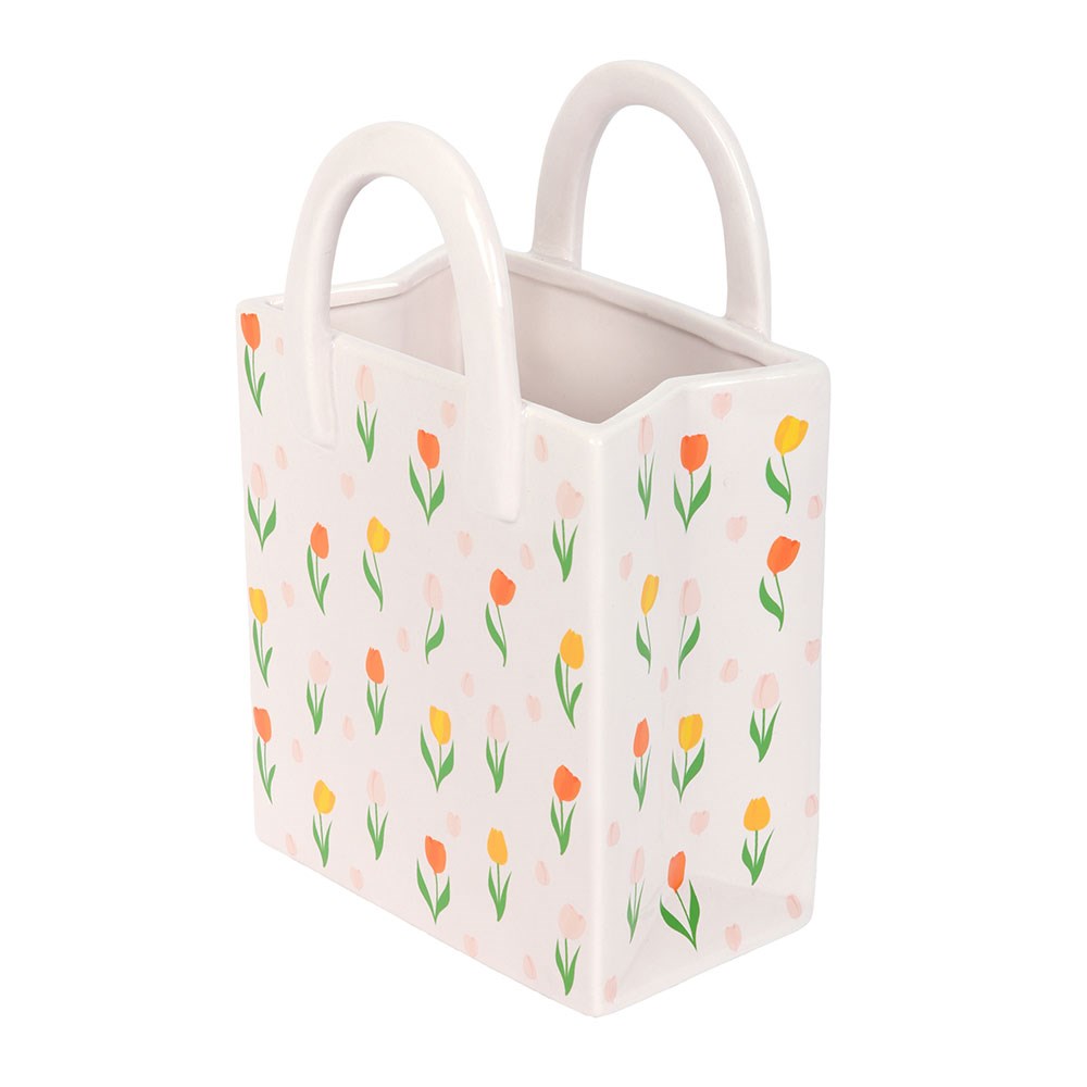 Jarrón Bolso de Tulipanes