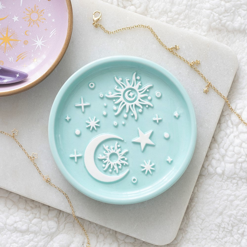 Platito Joyero "Luna y Sol" Azul