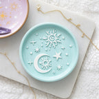 Platito Joyero "Luna y Sol" Azul