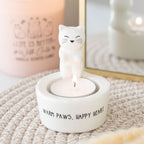 Portavelas Gatito Warm Paws, Happy Heart