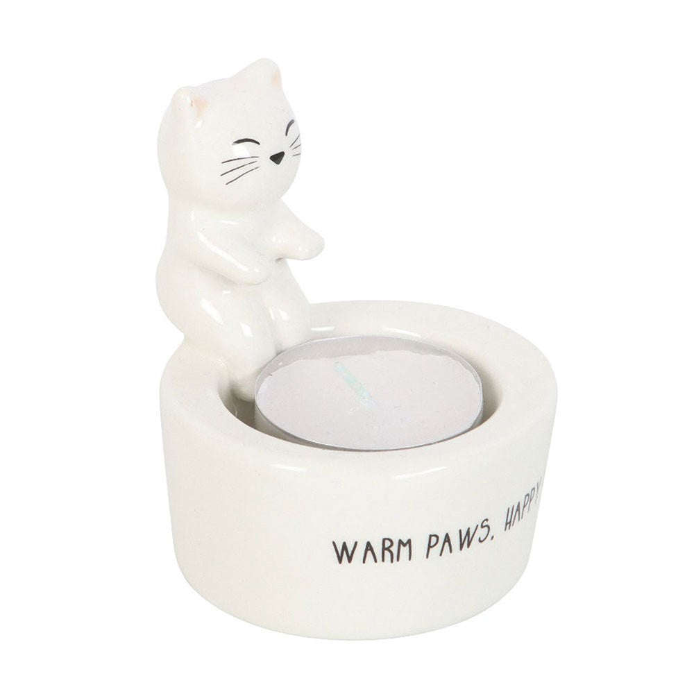Portavelas Gatito Warm Paws, Happy Heart