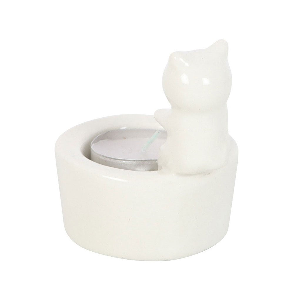 Portavelas Gatito Warm Paws, Happy Heart