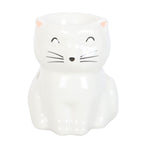 Quemador de Aceites Gatito Feliz Blanco