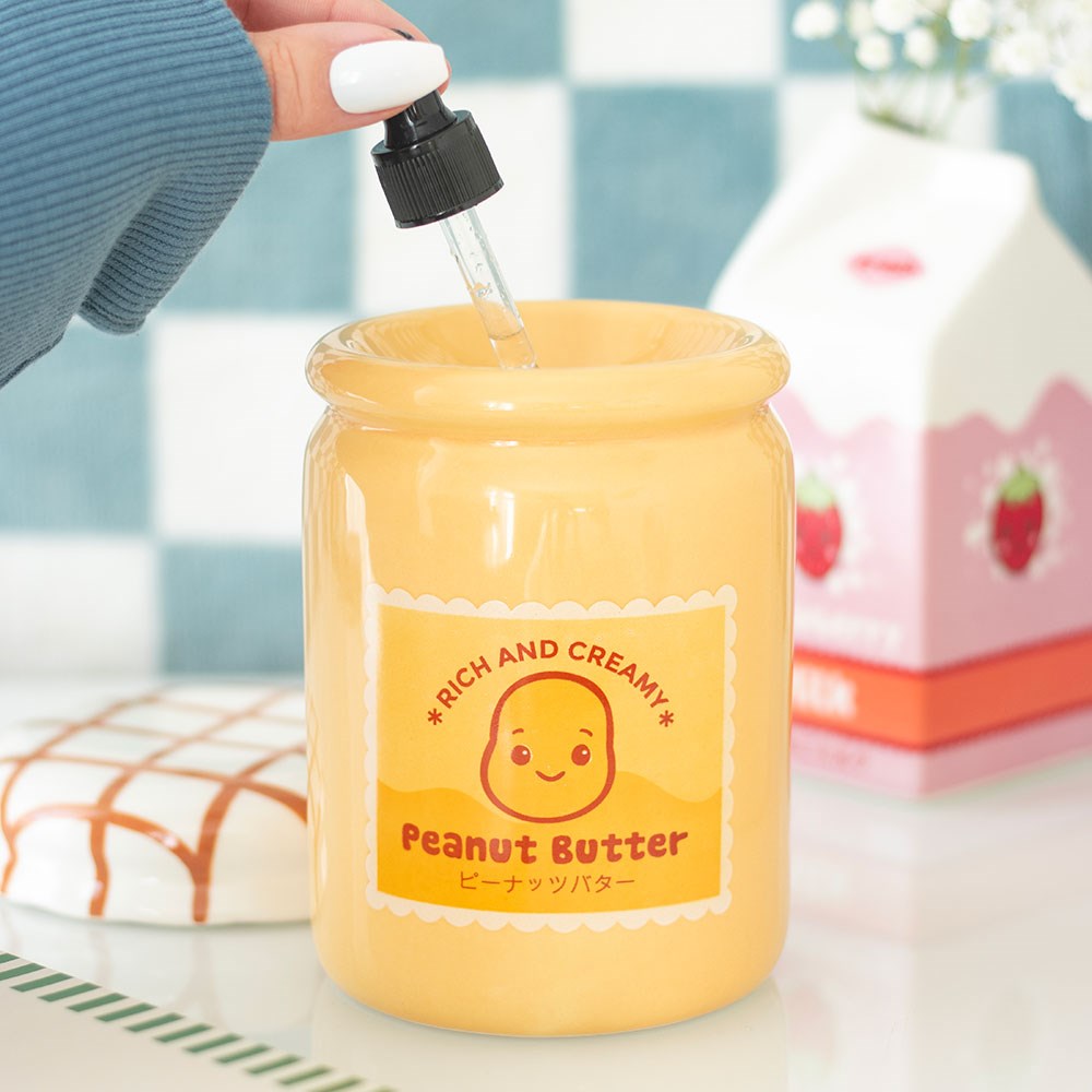 Quemador de Aceites y Cera Tarro de Crema de Cacahuete
