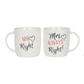 Set de 2 Tazas Mr & Mrs Right