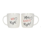 Set de 2 Tazas Mr & Mrs Right