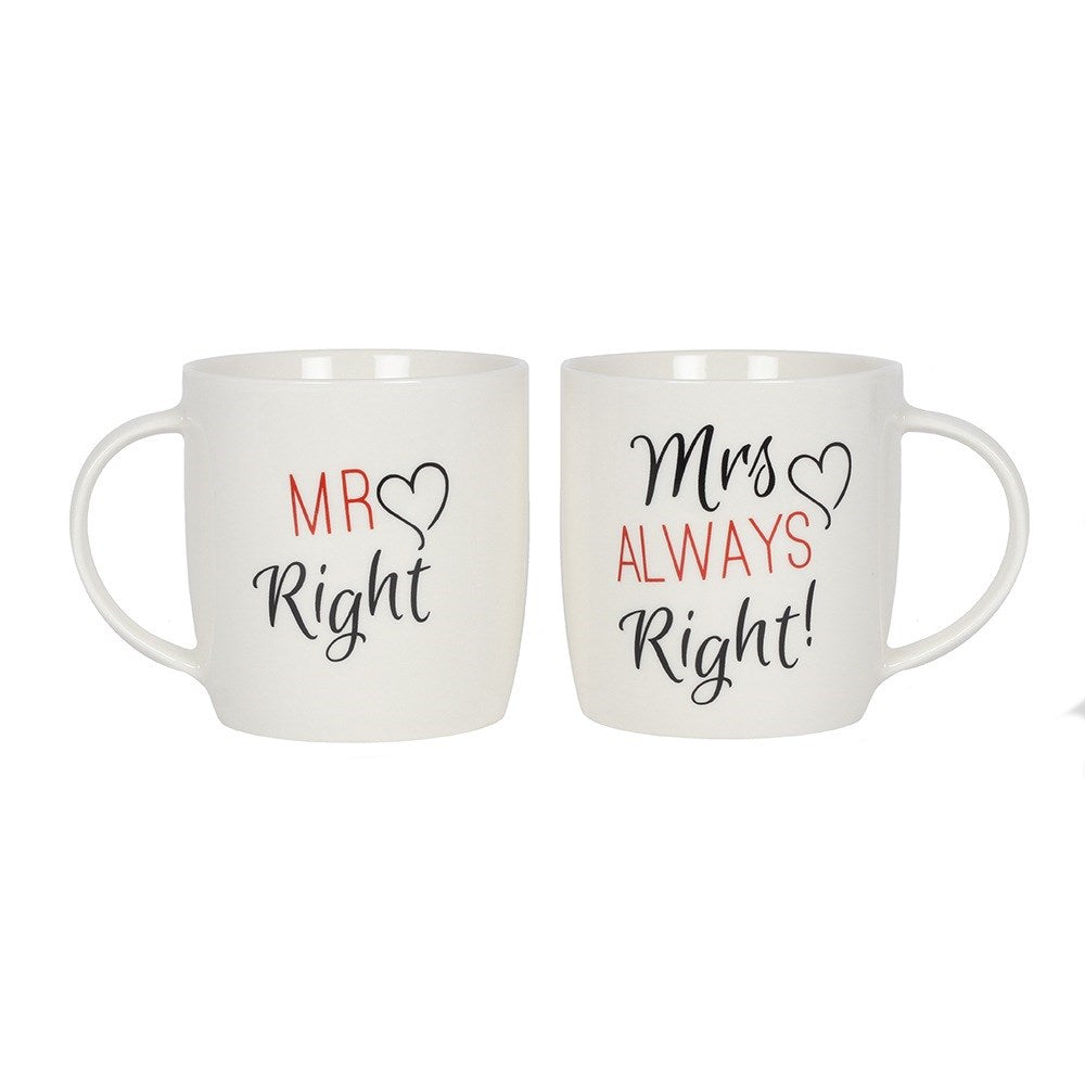Set de 2 Tazas Mr & Mrs Right