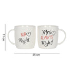 Set de 2 Tazas Mr & Mrs Right