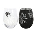 Set de 2 Vasos Araña y Telaraña