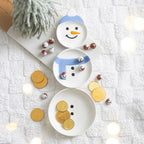 Set de 3 Cuencos Apilables Muñecos de Nieve