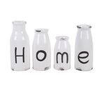 Set de 4 Botellas Decorativas de Leche