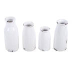 Set de 4 Botellas Decorativas de Leche