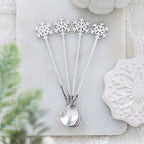Set de 4 Cucharillas Copo de Nieve