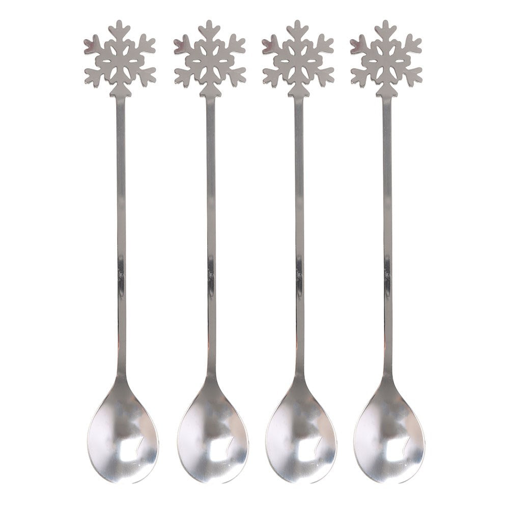Set de 4 Cucharillas Copo de Nieve