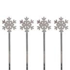 Set de 4 Cucharillas Copo de Nieve