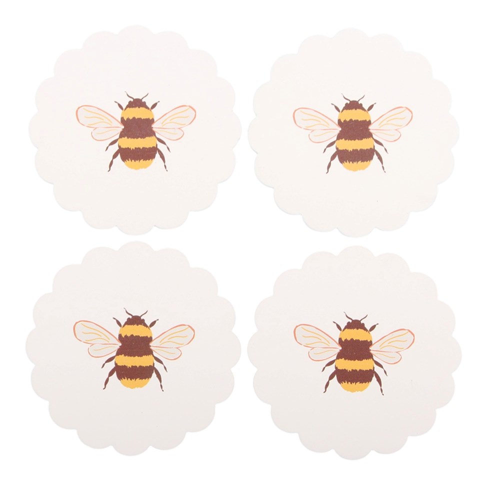 Set de 4 Posavasos Abejas
