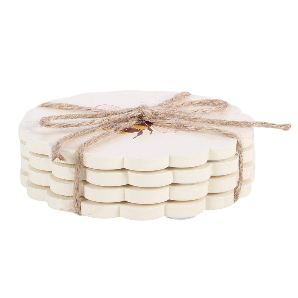 Set de 4 Posavasos Abejas